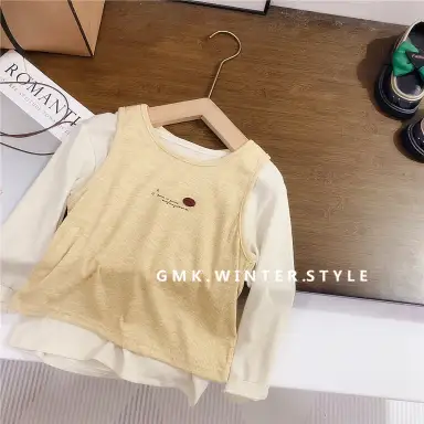 アイボリー トップス＋ベストセット