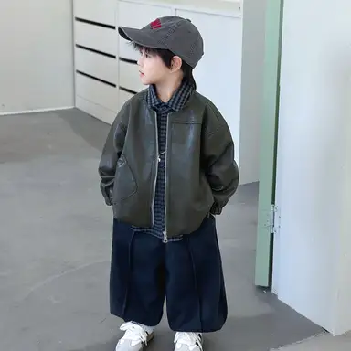 グリーンアウター＋シャツ＋パンツセット