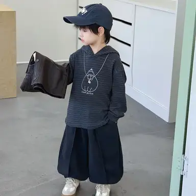 ブラウンベスト＋グレー上下セット