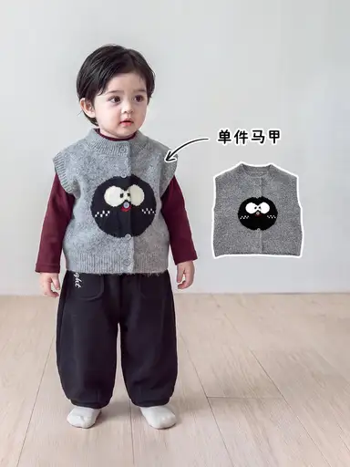 グレー ベスト