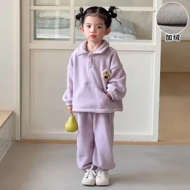 パープル 上下セット