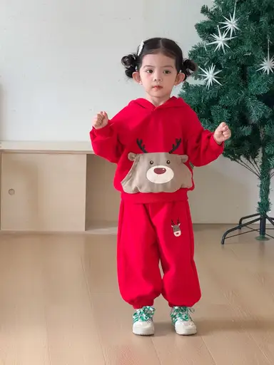 レッド 上下セット