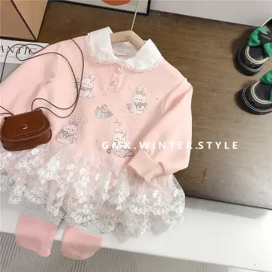 ピンク トップス＋レギンスセット