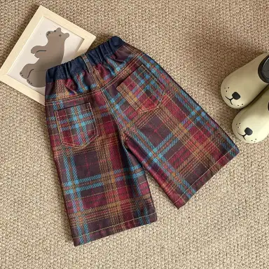 レッドチェックパンツ