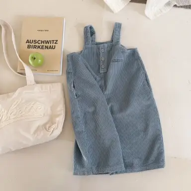 ブルー サロペット パンツ
