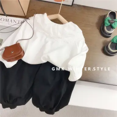 アイボリー トップス＋パンツセット