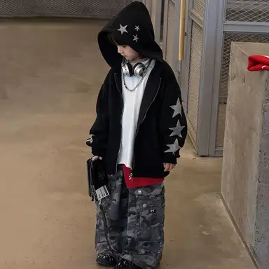 ブラック アウター＋パンツセット