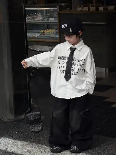 アイボリー シャツ