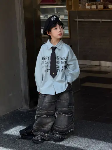 ブルー シャツ