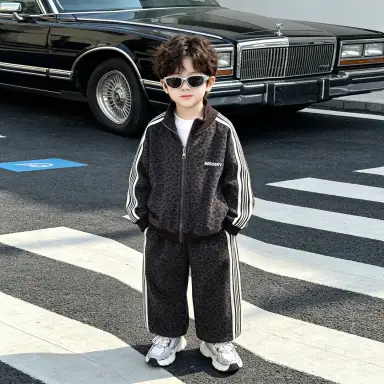 ブラウン アウター＋パンツセット