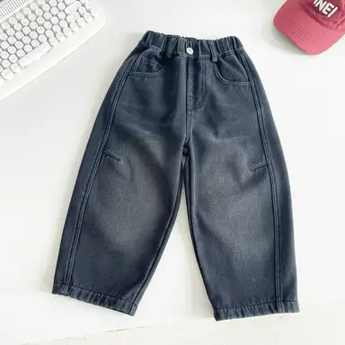 ブラック デニム パンツ