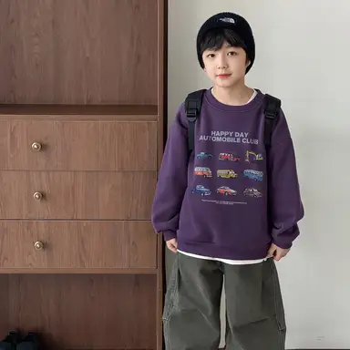 パープル トップス