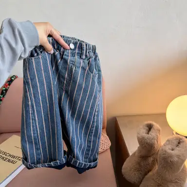 レッド ストライプ パンツ