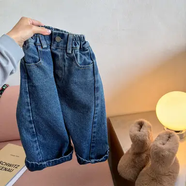 ブルー デニム パンツ