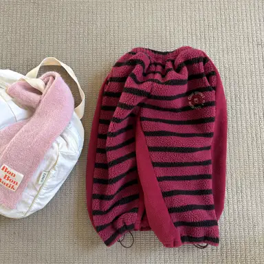 レッド ストライプ パンツ