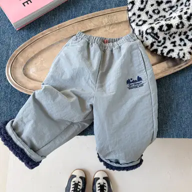 ブルー パンツ