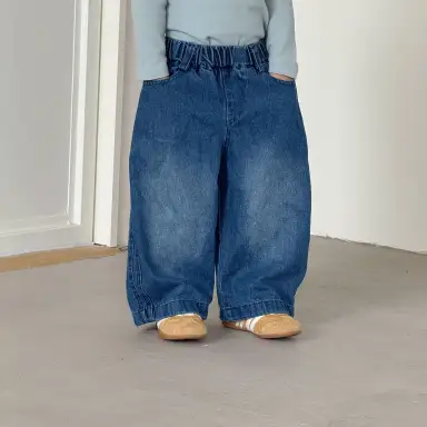 ダークデニム パンツ