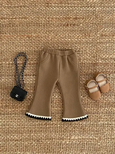 ブラウン パンツ