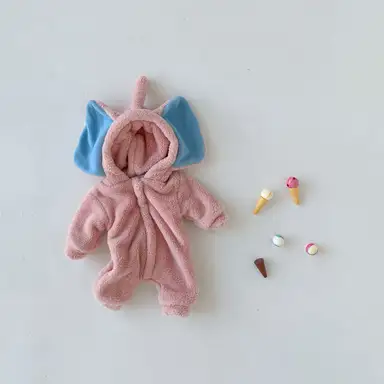 ピンク カバーオール