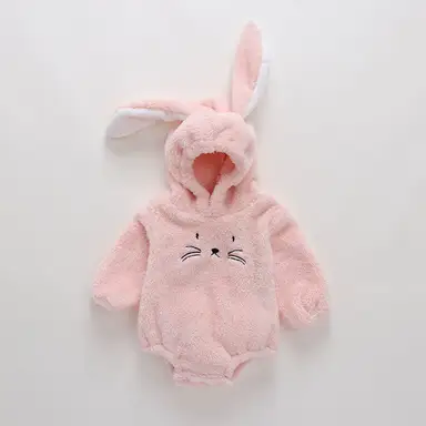 ピンク ロンパース