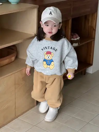 グレー トップス＋パンツセット