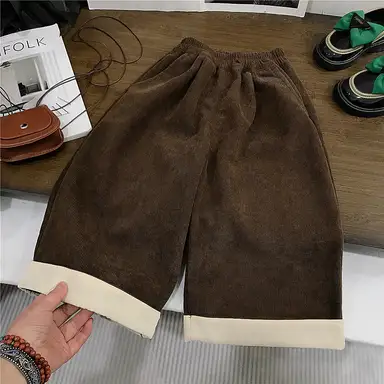 ブラウン パンツ