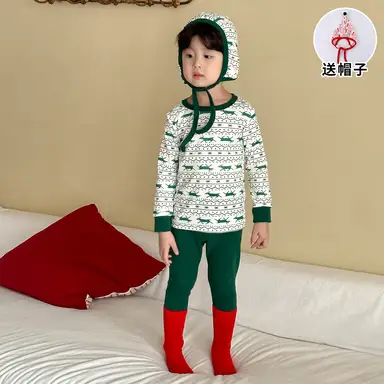 グリーン 上下セット