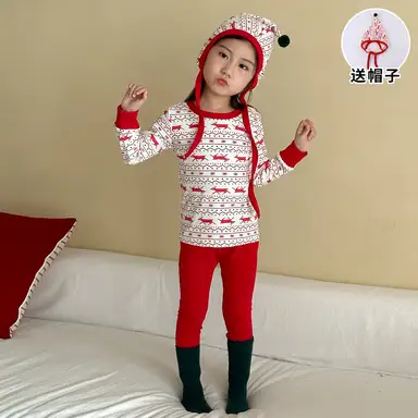 レッド 上下セット