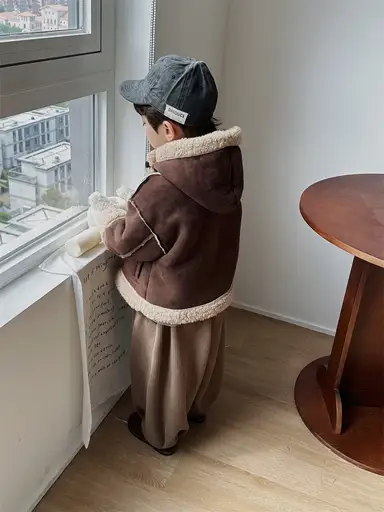 ダークブラウン アウター