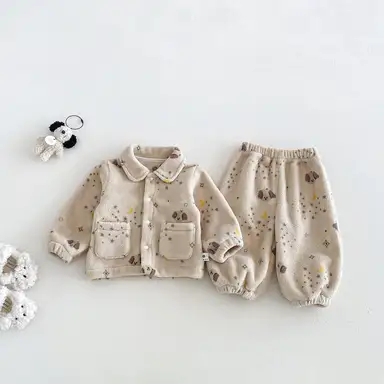 ベージュ 上下セット