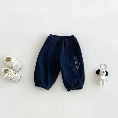 ネイビー パンツ