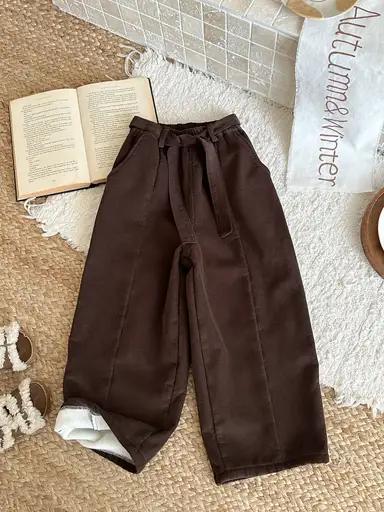 ブラウン パンツ