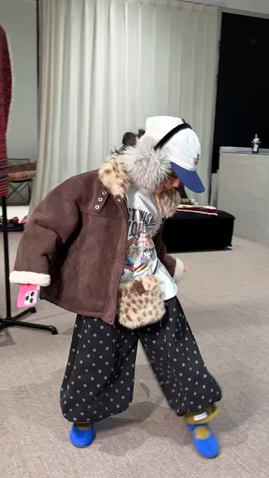 ブラック ドット パンツ