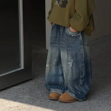 ミディアムデニム パンツ