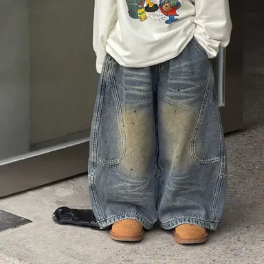 ミディアムデニム パンツ
