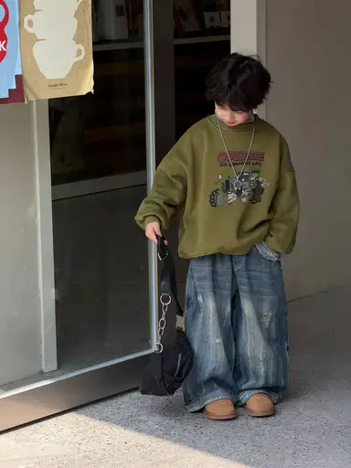 グリーン トップス