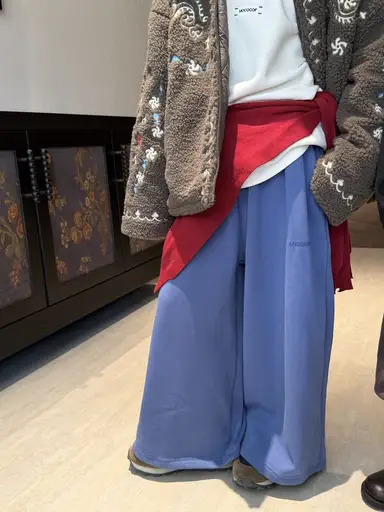 ブルー パンツ