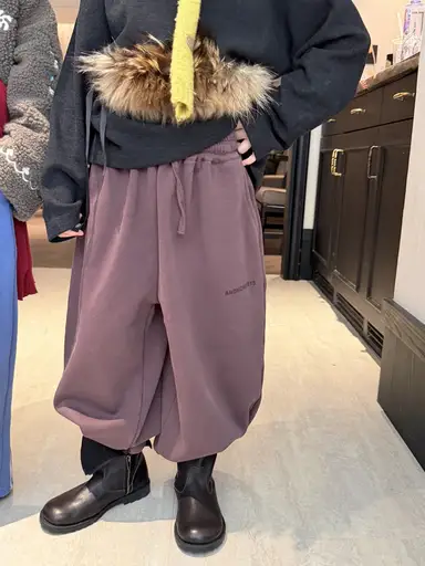 パープル パンツ