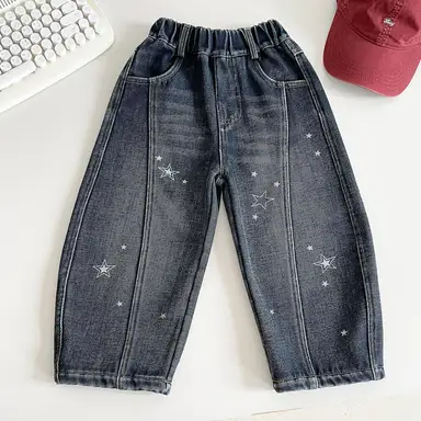 ブルー デニム パンツ