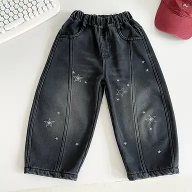 ブラック デニム パンツ