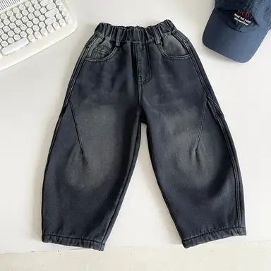 ブラック デニム パンツ