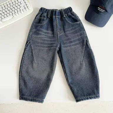 ブルー デニム パンツ