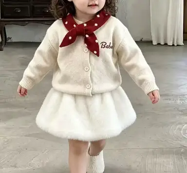 アイボリー カーディガン