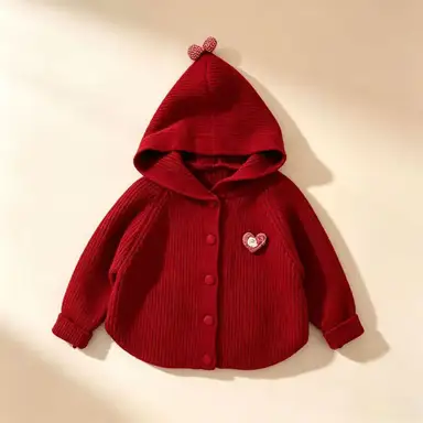 レッド カーディガン