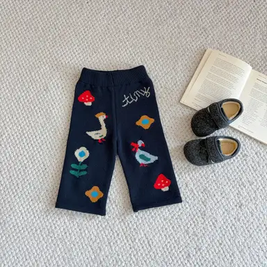 ネイビー パンツ