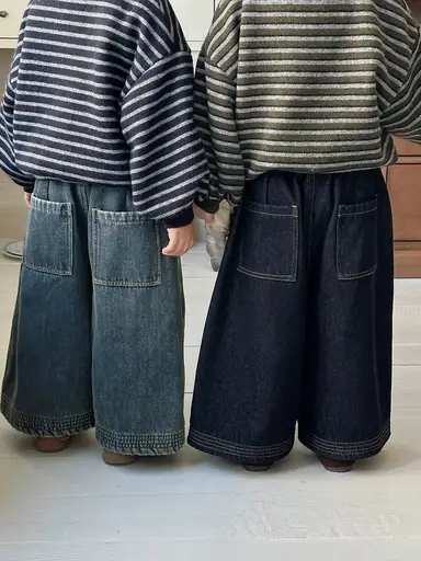 ブルー パンツ